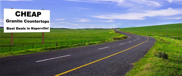 Roadside signs for cheap granite countertops